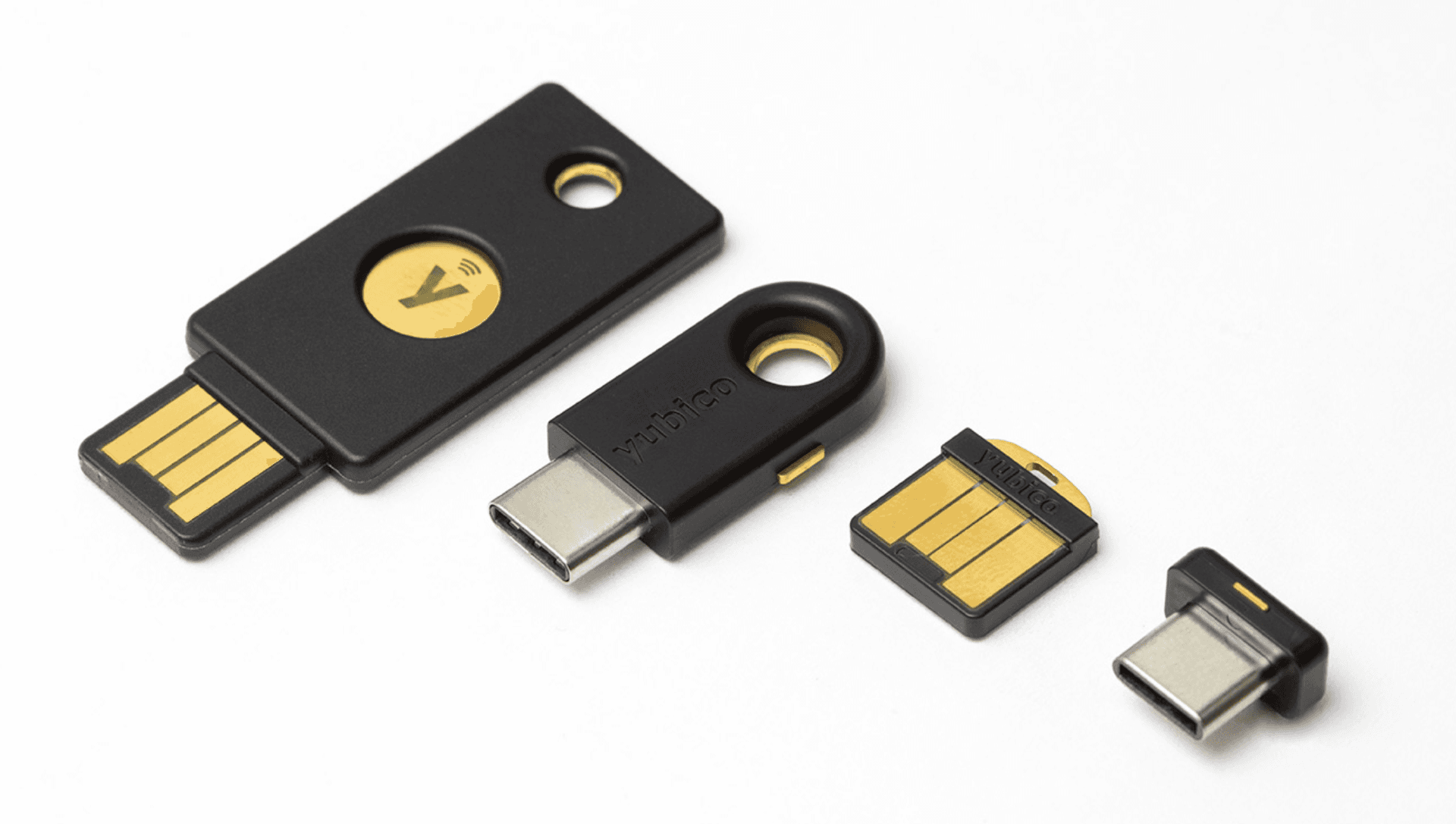 Yubikey hardware authentication devices from the guide